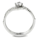 Silver Jewelry Rings Rings For Girls DA350 Stainless Steel Ring with AAA Grade CZ Alamode Fashion Jewelry Outlet