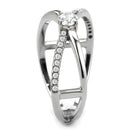 Silver Jewelry Rings Rings For Girls DA351 Stainless Steel Ring with AAA Grade CZ Alamode Fashion Jewelry Outlet