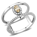 Silver Jewelry Rings Rings For Girls DA352 Stainless Steel Ring with AAA Grade CZ Alamode Fashion Jewelry Outlet