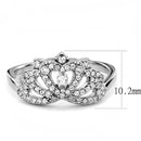 Silver Jewelry Rings Rings For Girls DA354 Stainless Steel Ring with AAA Grade CZ Alamode Fashion Jewelry Outlet