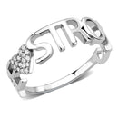 Silver Jewelry Rings Rings For Girls DA356 Stainless Steel Ring with AAA Grade CZ Alamode Fashion Jewelry Outlet