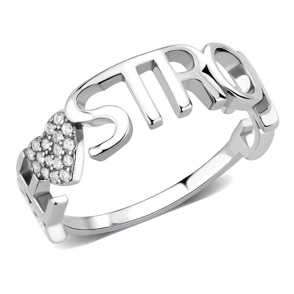 Silver Jewelry Rings Rings For Girls DA356 Stainless Steel Ring with AAA Grade CZ Alamode Fashion Jewelry Outlet