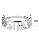 Silver Jewelry Rings Rings For Girls DA356 Stainless Steel Ring with AAA Grade CZ Alamode Fashion Jewelry Outlet