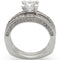 Rings For Sale 1W004 Rhodium Brass Ring with AAA Grade CZ