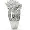 Rings For Sale 1W008 Rhodium Brass Ring with AAA Grade CZ