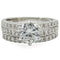 Rings For Sale 1W009 Rhodium Brass Ring with AAA Grade CZ