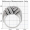 Rings For Sale 1W016 Rhodium Brass Ring with AAA Grade CZ