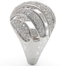Rings For Sale 1W019 Rhodium Brass Ring with AAA Grade CZ