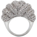 Rings For Sale 1W020 Rhodium Brass Ring with AAA Grade CZ