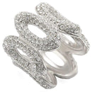 Rings For Sale 1W032 Rhodium Brass Ring with Top Grade Crystal