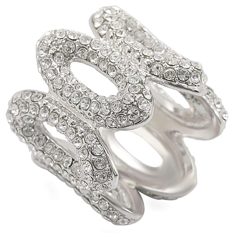 Rings For Sale 1W032 Rhodium Brass Ring with Top Grade Crystal