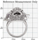 Silver Jewelry Rings Rings For Sale 1W085 Rhodium Brass Ring with AAA Grade CZ Alamode Fashion Jewelry Outlet