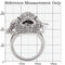 Silver Jewelry Rings Rings For Sale 1W085 Rhodium Brass Ring with AAA Grade CZ Alamode Fashion Jewelry Outlet