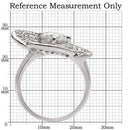 Rings For Sale 1W088 Rhodium Brass Ring with AAA Grade CZ