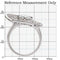 Rings For Sale 1W088 Rhodium Brass Ring with AAA Grade CZ