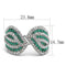 Rings For Women TK3142 Stainless Steel Ring with Crystal in Emerald