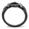 Rings For Women TK3165 Black - Stainless Steel Ring with AAA Grade CZ