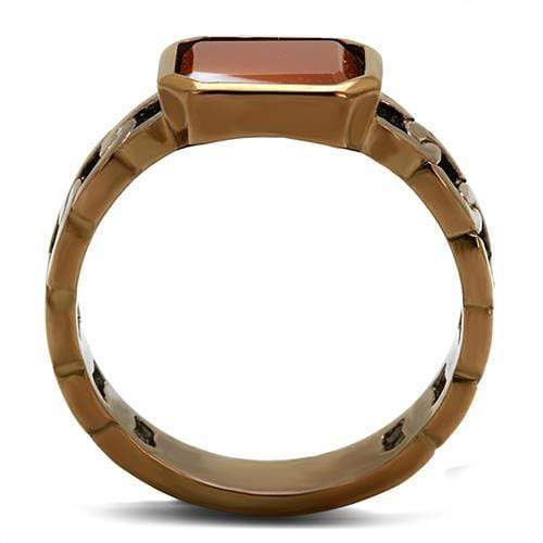 Rings For Women TK3193 Coffee light Stainless Steel Ring