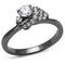 Rings For Women TK3203 Light Black Stainless Steel Ring with AAA Grade CZ