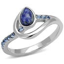 Rings For Women TK3210 Stainless Steel Ring with Semi-Precious