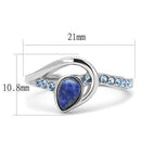 Rings For Women TK3210 Stainless Steel Ring with Semi-Precious