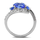 Rings For Women TK3211 Stainless Steel Ring with Synthetic in Sapphire