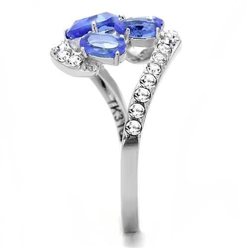 Rings For Women TK3211 Stainless Steel Ring with Synthetic in Sapphire