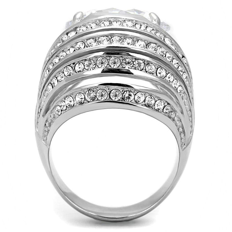 Rings For Women TK3263 Stainless Steel Ring with AAA Grade CZ