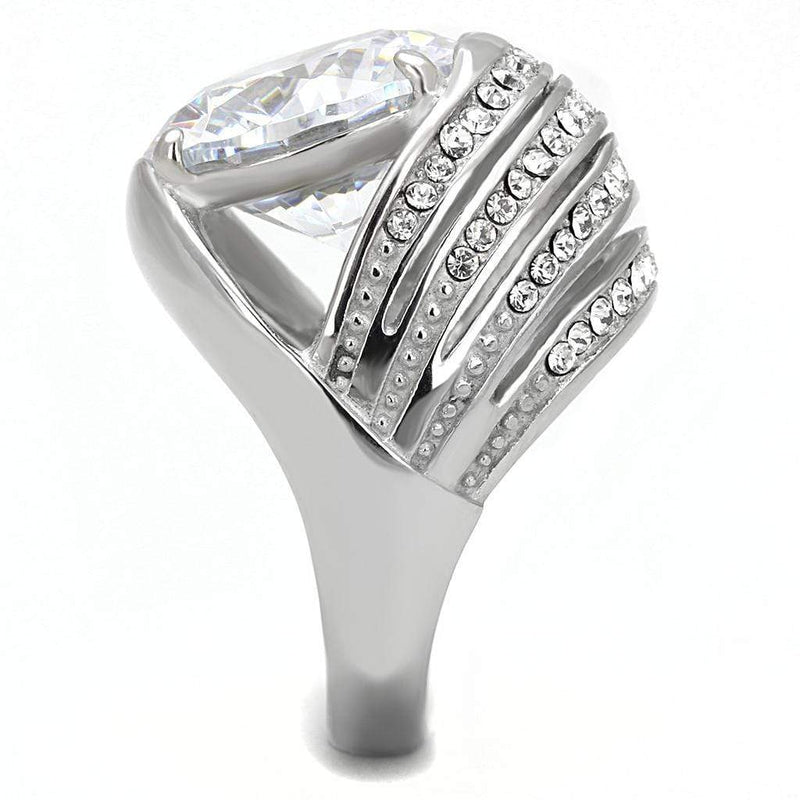 Rings For Women TK3263 Stainless Steel Ring with AAA Grade CZ