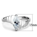 Rings For Women TK3429 Stainless Steel Ring with AAA Grade CZ