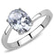 Silver Jewelry Rings Rings For Women TK3433 Stainless Steel Ring with AAA Grade CZ Alamode Fashion Jewelry Outlet