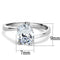 Silver Jewelry Rings Rings For Women TK3433 Stainless Steel Ring with AAA Grade CZ Alamode Fashion Jewelry Outlet