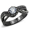 Rings For Women TK3448 Light Black Stainless Steel Ring with AAA Grade CZ