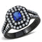 Rings For Women TK3449 Black - Stainless Steel Ring with Synthetic