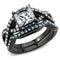 Rings For Women TK3457 Black - Stainless Steel Ring with AAA Grade CZ