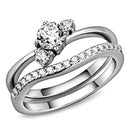 Silver Jewelry Rings Rings For Women TK3507 Stainless Steel Ring with AAA Grade CZ Alamode Fashion Jewelry Outlet