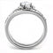 Silver Jewelry Rings Rings For Women TK3507 Stainless Steel Ring with AAA Grade CZ Alamode Fashion Jewelry Outlet