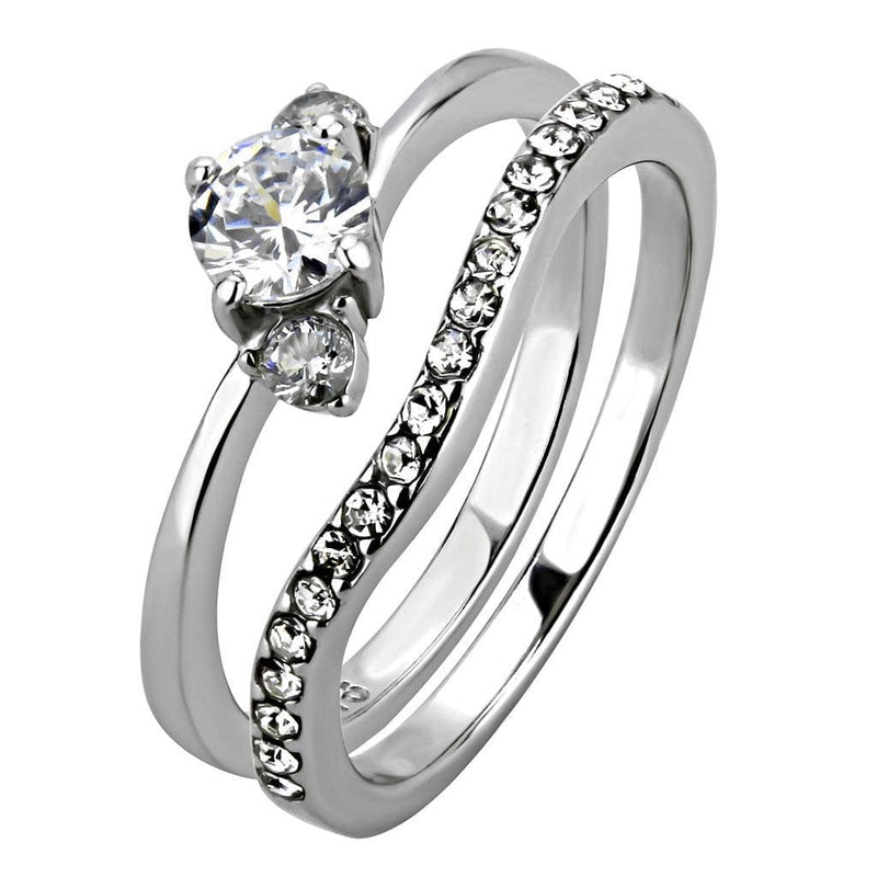 Rings For Women TK3507 Stainless Steel Ring with AAA Grade CZ