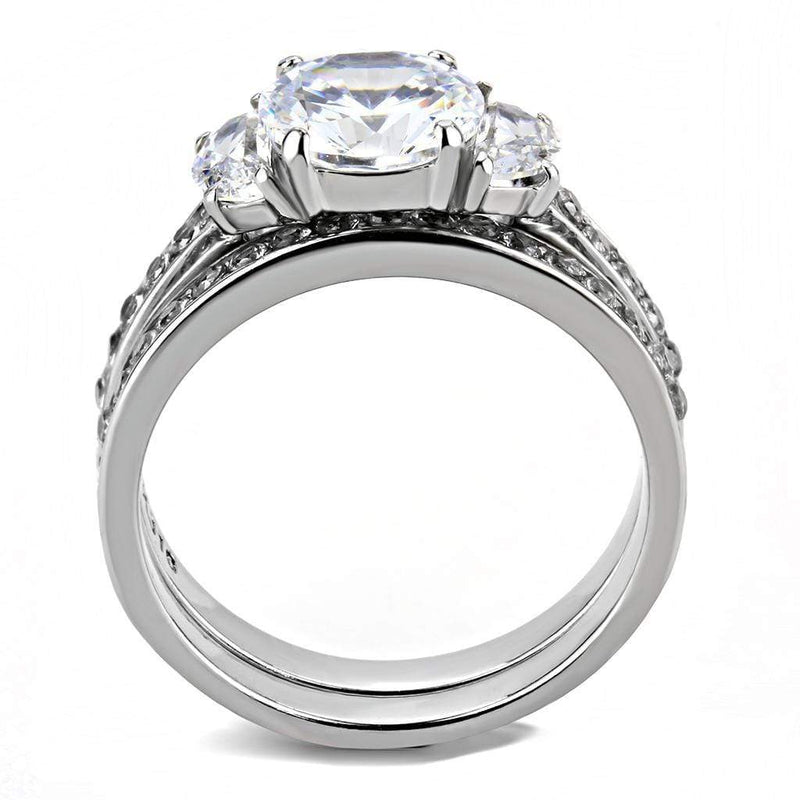 Rings For Women TK3509 Stainless Steel Ring with AAA Grade CZ