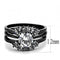 Rings For Women TK3514 Black - Stainless Steel Ring with AAA Grade CZ