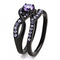 Rings For Women TK3560 Black - Stainless Steel Ring with AAA Grade CZ