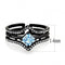 Rings For Women TK3562 Black - Stainless Steel Ring with AAA Grade CZ