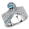 Rings For Women TK3572 No Plating Stainless Steel Ring with AAA Grade CZ