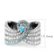 Rings For Women TK3572 No Plating Stainless Steel Ring with AAA Grade CZ