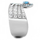 Rings For Women TK3572 No Plating Stainless Steel Ring with AAA Grade CZ