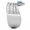 Rings For Women TK3572 No Plating Stainless Steel Ring with AAA Grade CZ