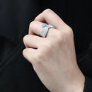 Rings For Women TK3572 No Plating Stainless Steel Ring with AAA Grade CZ