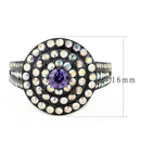 Rings For Women TK3580 Black - Stainless Steel Ring with Assorted