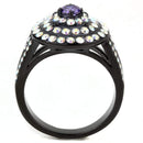 Rings For Women TK3580 Black - Stainless Steel Ring with Assorted