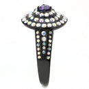 Rings For Women TK3580 Black - Stainless Steel Ring with Assorted